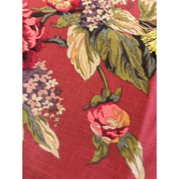 2 VTG  Croscill Floral Serena  Swag Valance Tassels Rustic country cottage new - Picture 5 of 12